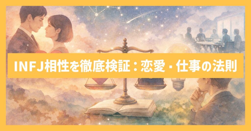 【MBTI診断】INFJ提唱者の相性徹底検証！恋愛と仕事の成功法則