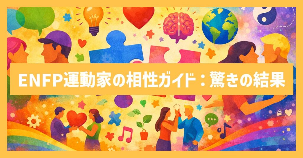 【MBTI診断】ENFP運動家の相性完全ガイド！驚きの結果は？